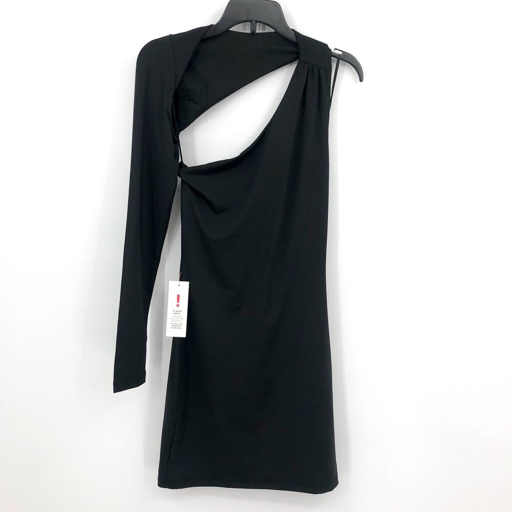 BARDOT Women's Londyn Cut Out Mini Dress XS Black Bodycon Stretch NWT - Picture 5 of 14
